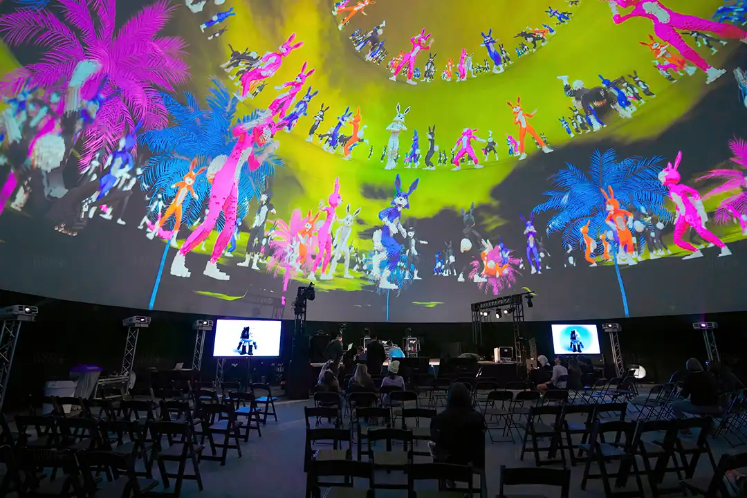 Melt Sxsw Dome Projection Convention Crypto Trade Show
