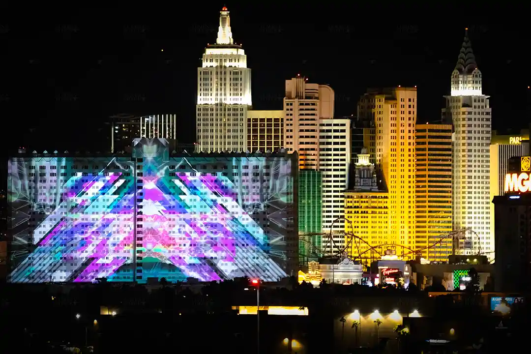 Tropicana Las Vegas Projection Mapping Night Skyline 3