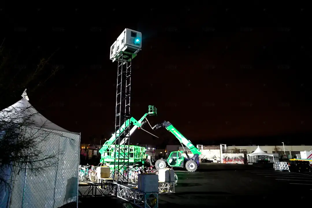 Area 15 Playa Playground Nye Projector
