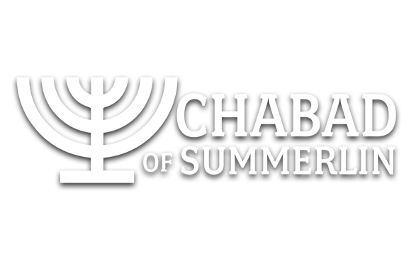 Chabad Of Summerlin Logo White