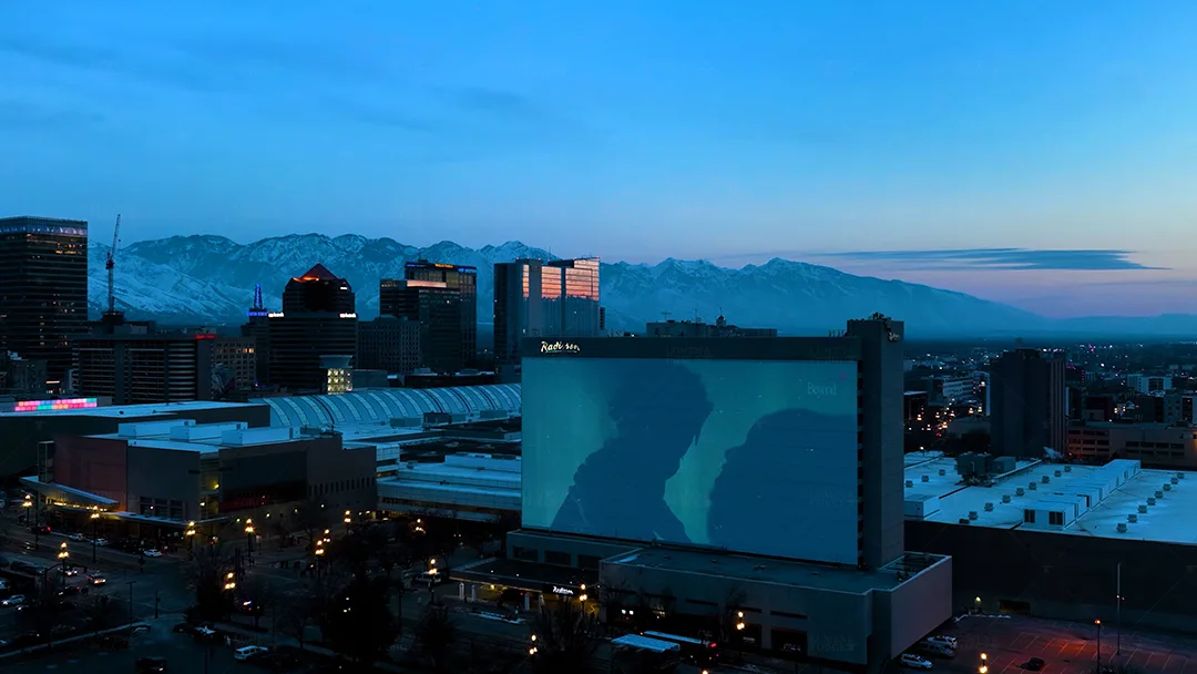 Nike and Air Jordan Building Projection at NBA All Stars 2023